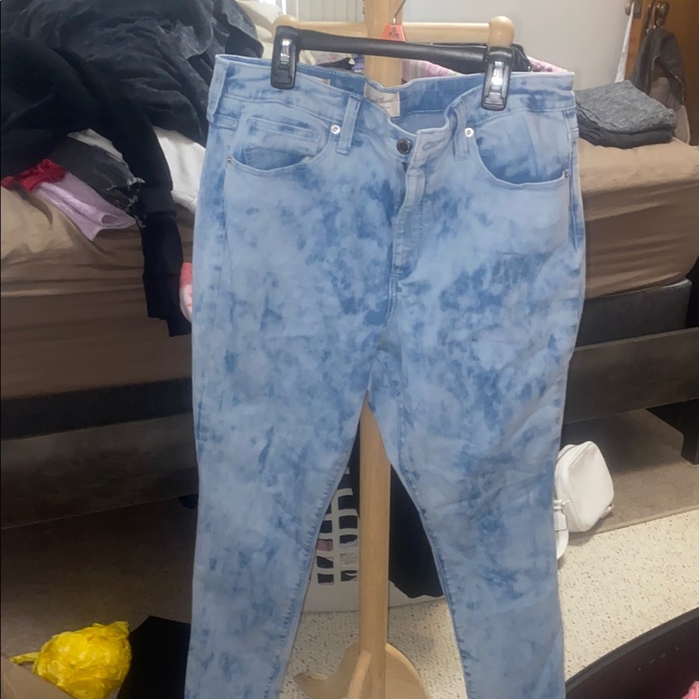 Blue Tie-Dye Women's Jeans